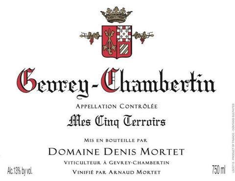 Domaine Denis Mortet, Gevrey Chambertin Mes Cinq Terroirs 2017 (75cl bottles) (IB)