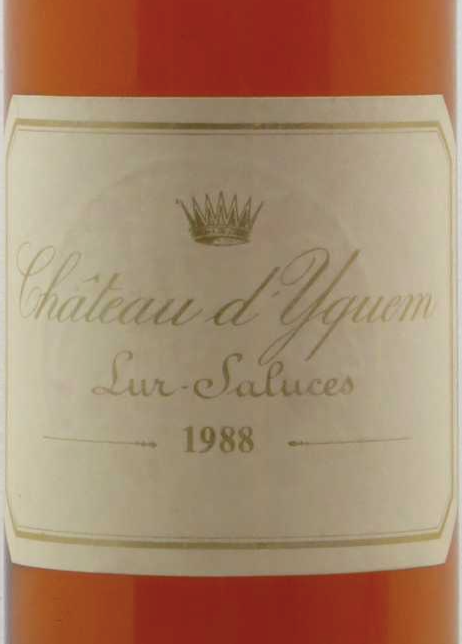 Château d'Yquem Grand Cru Classé, 37.5cl 1988